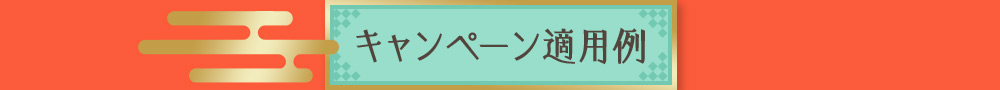 キャンペーン適用例