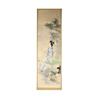 伊東深水、【舞】、希少な額装用画集より、新品額装付、状態良好
