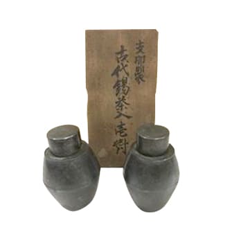 古代錫茶入